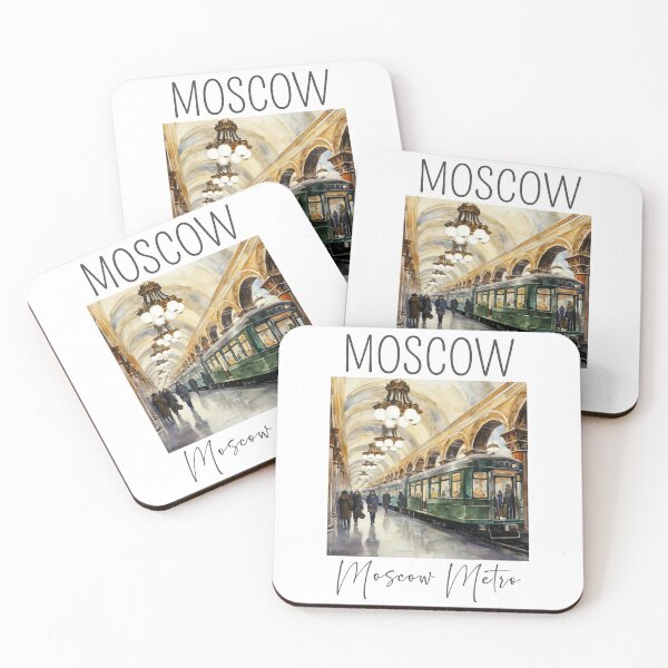 Item preview, A Watercolor Design of the Moscow Metro - Moscow - Russia designed and sold by Sketch-Shack.