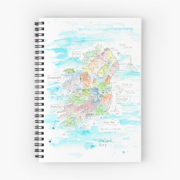 Item preview, Illustrated Map of Ireland designed and sold by DebTheZeb.