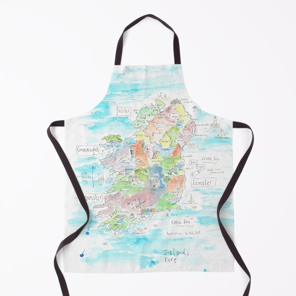 Item preview, Illustrated Map of Ireland designed and sold by DebTheZeb.