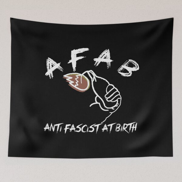 Item preview, Anti fascist at birth designed and sold by remerasnerdas.