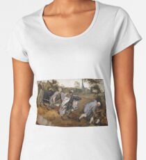 The Blind Leading the Blind, Blind, or The Parable of the Blind Women's Premium T-Shirt