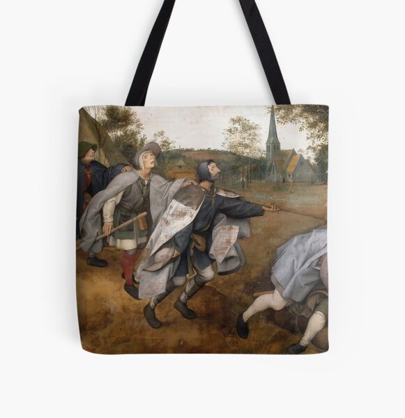 The Blind Leading the Blind, Blind, or The Parable of the Blind All Over Print Tote Bag