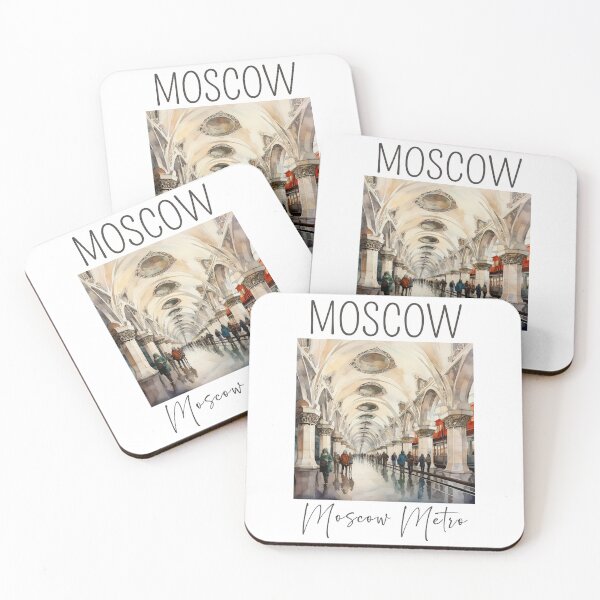 Item preview, A Watercolor Design of the Moscow Metro - Moscow - Russia designed and sold by Sketch-Shack.