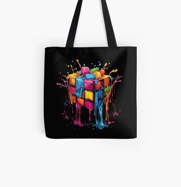 Min 500pc) 2-Color Large Shopping Bag – 300gsm Duplex Board – Rubik Print