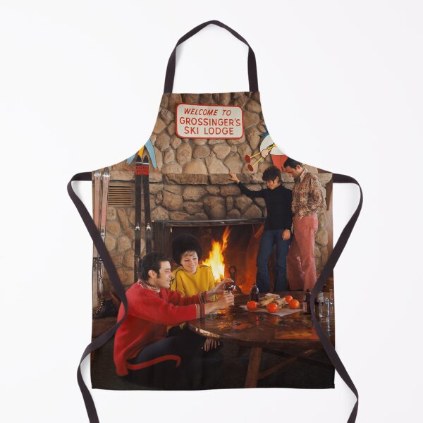 Item preview, Grossingers Catskill Resort Hotel Ski Lodge in the 1960s, Couples by the Fireplace in Winter Clothes designed and sold by aladdincolor.