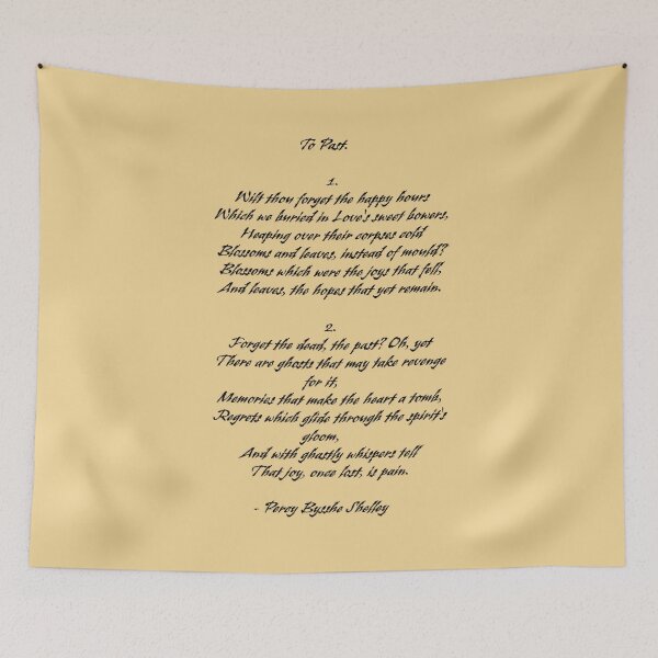 Item preview, To Past by Percy Bysshe Shelley poem designed and sold by FireflyStudi0s.