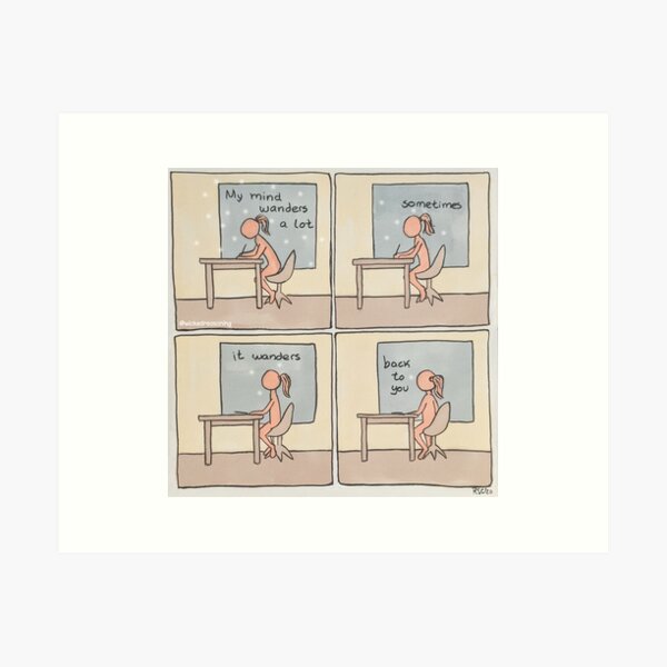 Wandering mind [comic] Art Print