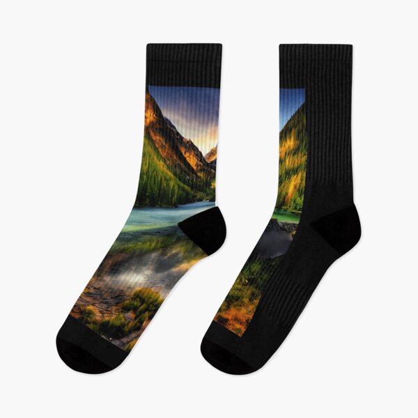 Item preview, Mountain Oasis Lake Reflection Lake Landscape Wall Art 	  	 designed and sold by hneystmrat81.