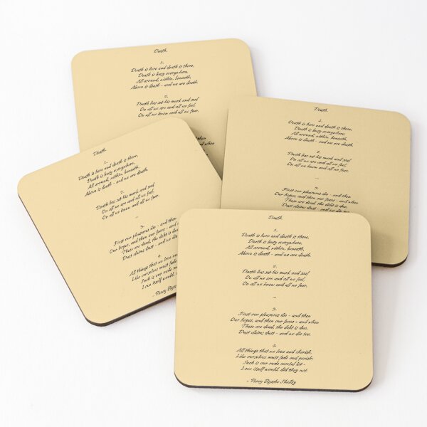 Item preview, Death by Percy Bysshe Shelley poem designed and sold by FireflyStudi0s.