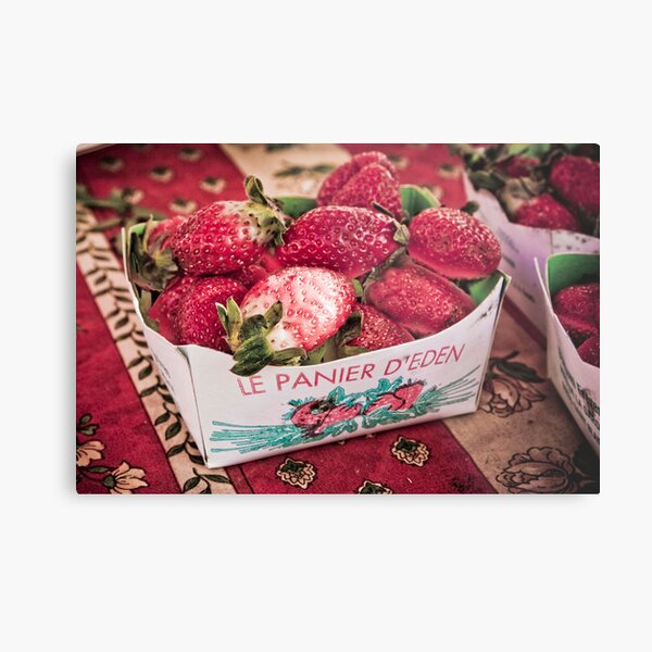 Fraises du marche Metal Print