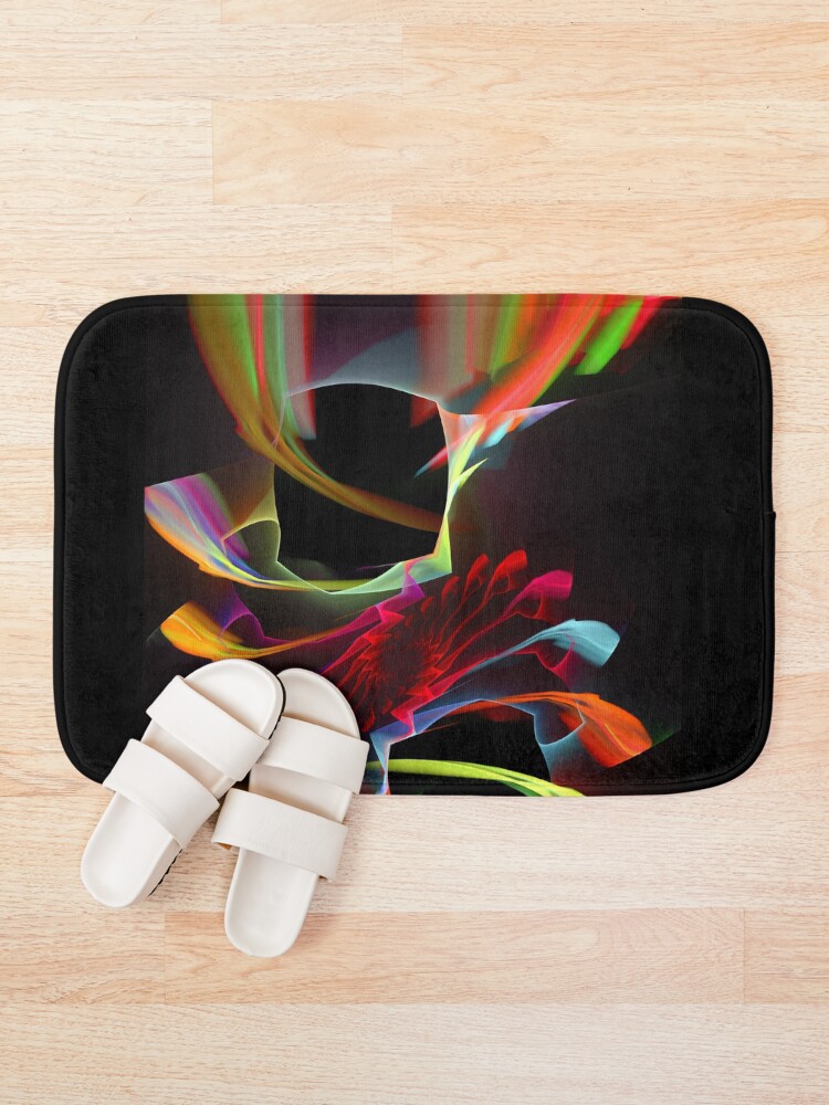 Thumbnail 1 of 6, Bath Mat, Unmanaged Complexity designed and sold by gracefullizard.