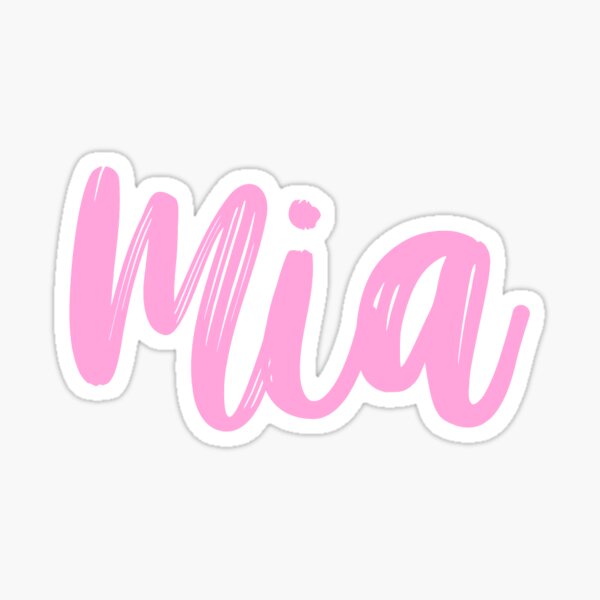 Item preview, Mia Name - Pink designed and sold by moxsto.