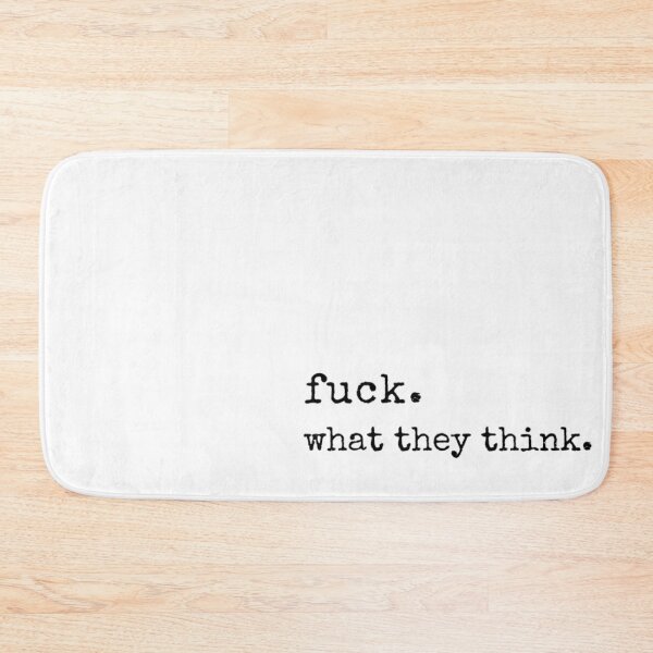 Item preview, F what they think typewriter style art print designed and sold by dcrc.