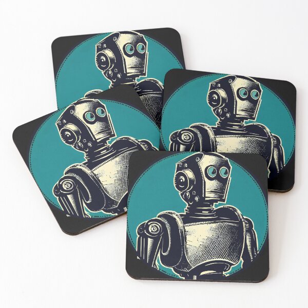 Item preview, Vintage Robot, Poster 1930, Retro, old robot , coat of arms designed and sold by MarcioCellos.