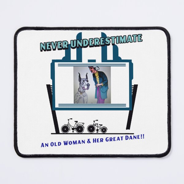 Item preview, 'Ol Lady and her Great Dane designed and sold by Linda Gonzalez.