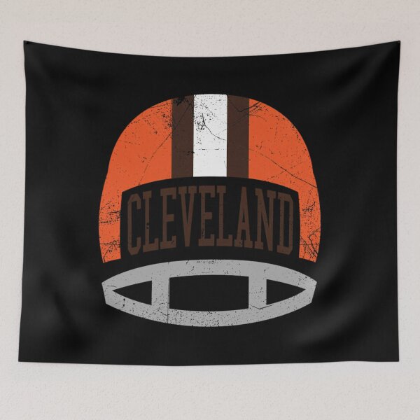 Item preview, Cleveland Retro Helmet - White  	 designed and sold by fwpaxzvx79.