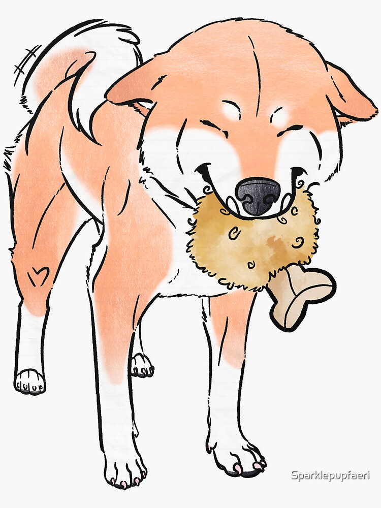 Airplane Ears Shiba Inu (Red)