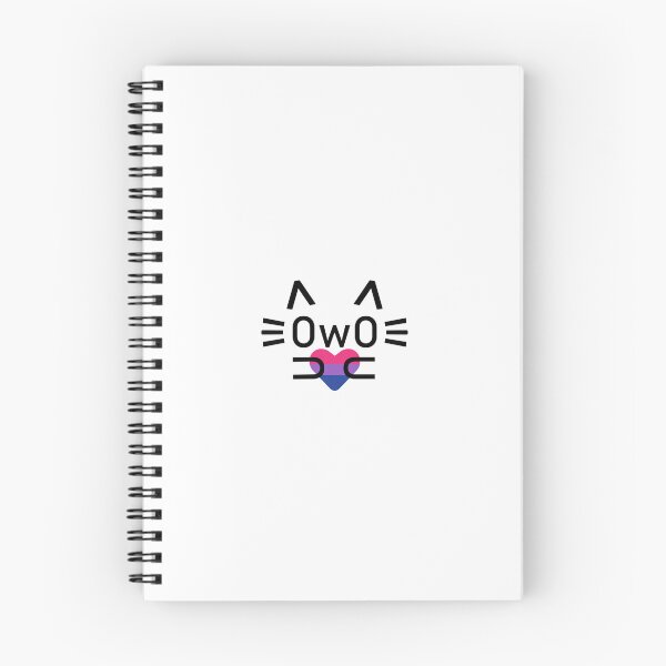 Item preview, Bisexual pride OwO cat (black) designed and sold by MeepDaHusky.