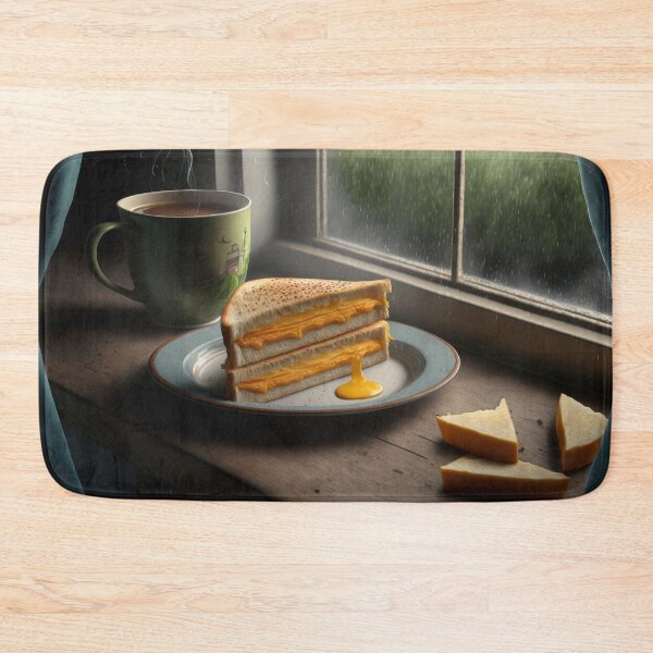Item preview, Rainy Day Grilled Cheese with Green Mug designed and sold by Shannon Hilson.
