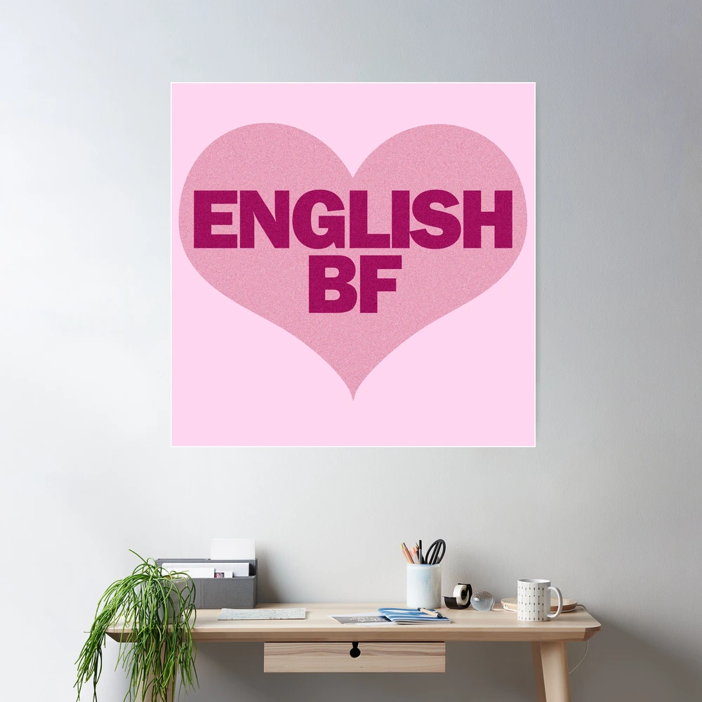 English Bf English Bf Poster for Sale by EunsooLee | Redbubble