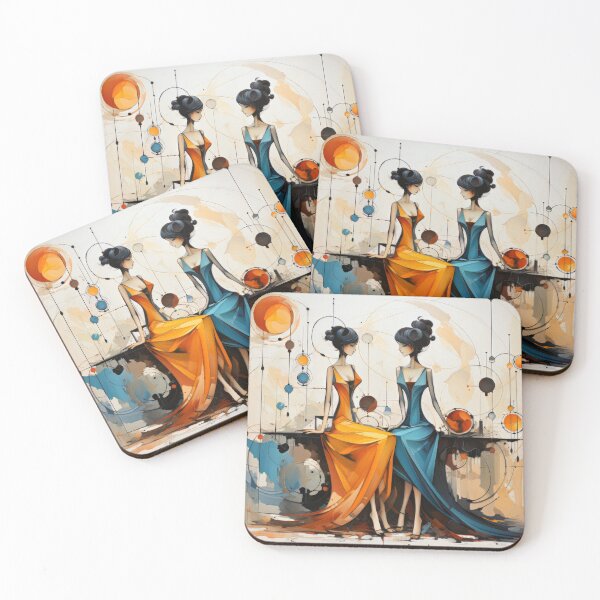 Item preview, mujeres en conversacion designed and sold by Stroka-AI-Art.