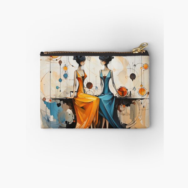 Item preview, women in conversation designed and sold by Stroka-AI-Art.