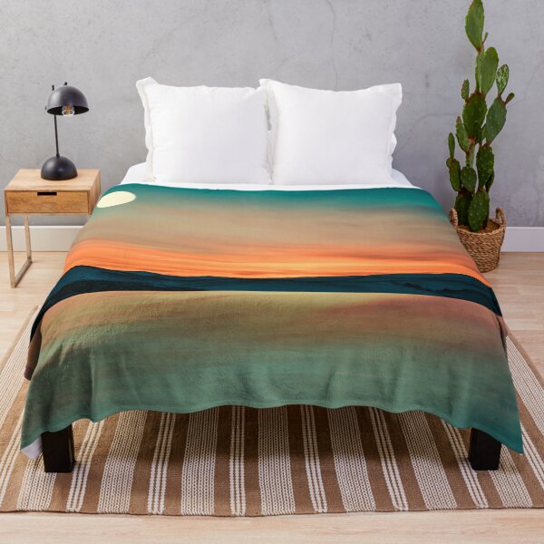 Item preview, A Perfect Full Moon Vibrant Landscape Art designed and sold by Sharon Cummings Art.