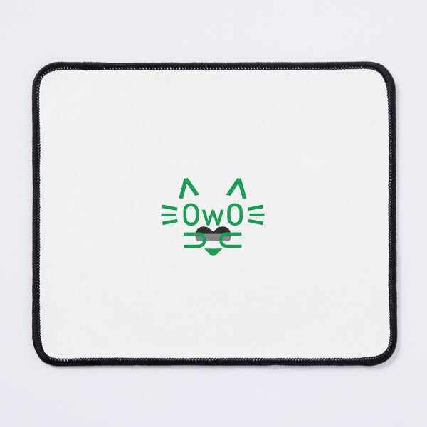 Item preview, Copy of aromantic pride OwO cat (green) designed and sold by MeepDaHusky.