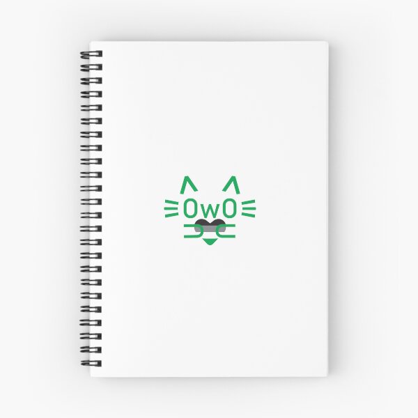 Item preview, Copy of aromantic pride OwO cat (green) designed and sold by MeepDaHusky.