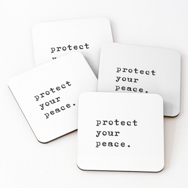 Item preview, Protect your peace Quote designed and sold by femstyle.