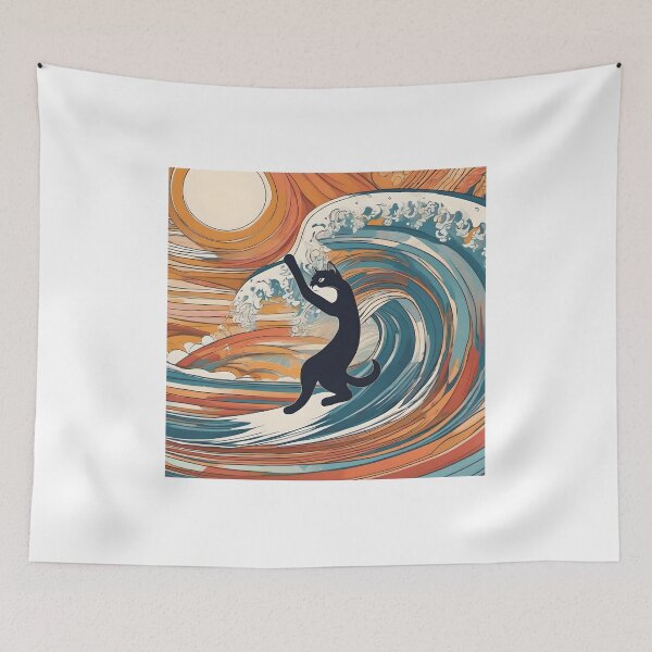 Item preview, Surfer Cat designed and sold by AbsoluteA.