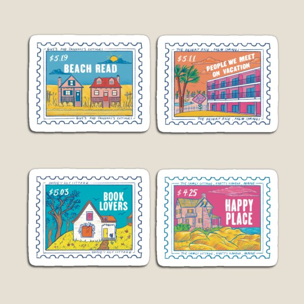 Aperçu de l'œuvre Emily Henry Mini Tampons Lot de 4 créée et vendue par busyzoo.