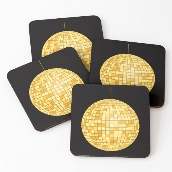 Item preview, Golden Disco Ball, Mirror Ball, Retro, 70s, 80s, Classic, Golden, Ball, Midnights, Midnight, Disco Era, by DAM Creative, designed and sold by DAM Creative ⭐⭐⭐⭐⭐.