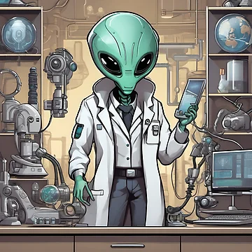 Artwork thumbnail, Alien Inventor by AbsoluteA