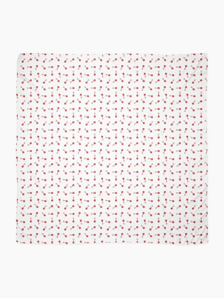 Thumbnail 2 of 3, Scarf, Death Rattle Tile Pattern designed and sold by IconicFinds.