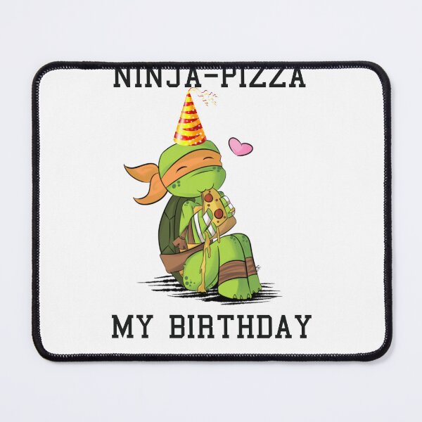 Item preview, Ninja eats pizza on My Birthday designed and sold by ND ARTS DIRECT.