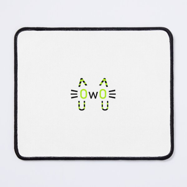 Item preview, Emo striped OwO cat (neon green) designed and sold by MeepDaHusky.