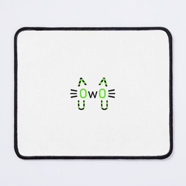 Item preview, Emo striped OwO cat (green) designed and sold by MeepDaHusky.