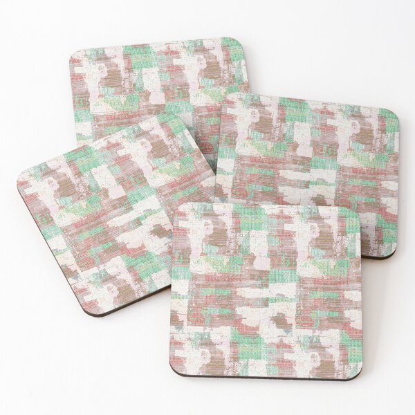 Item preview, Distressed texture wall green red designed and sold by Alessandro Remo Mazzoni Remotextiles.