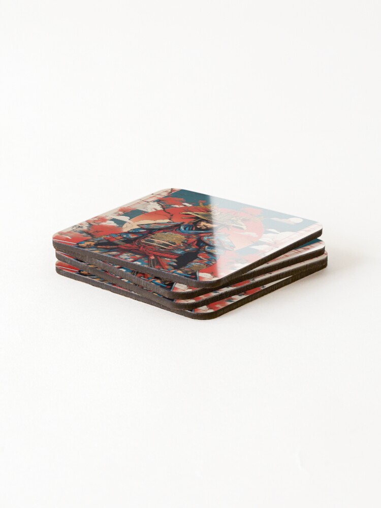 Thumbnail 4 of 5, Coasters (Set of 4), Samurai Superhero designed and sold by AbsoluteA.