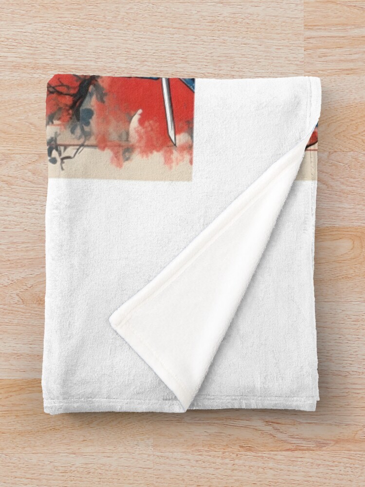 Thumbnail 3 of 6, Throw Blanket, Samurai Superhero designed and sold by AbsoluteA.