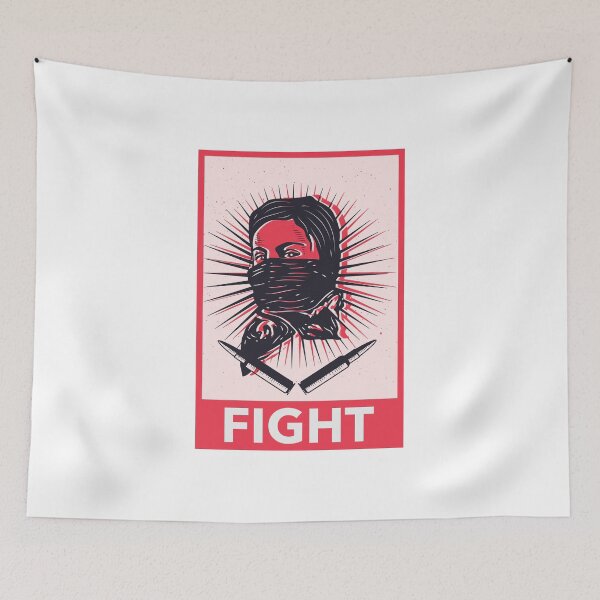 Item preview, Fight revolutionary woman designed and sold by RokuCreations.