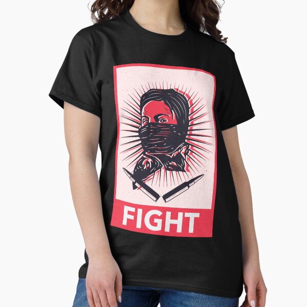 Vista previa del artículo con la obra «Lucha mujer revolucionaria», diseñado y vendido por RokuCreations.