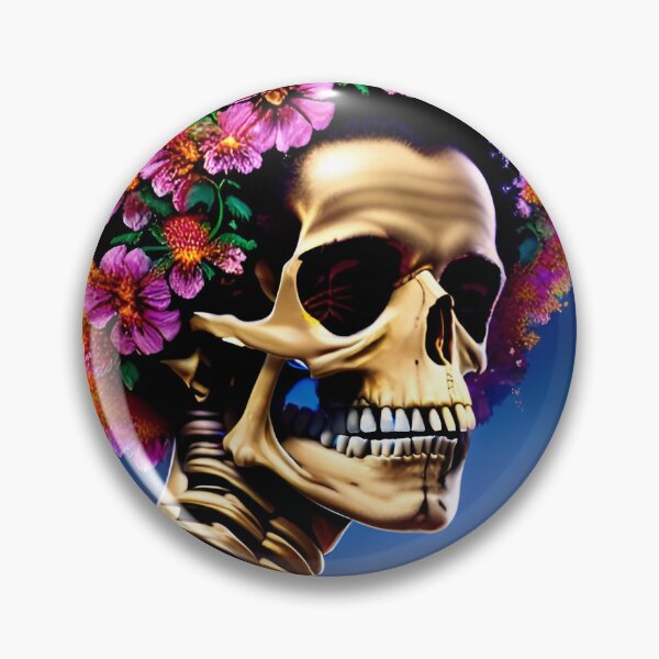 Item preview, Trippy Dreams - Floral Bloom Psychedelic Skeleton UFO Art 31 designed and sold by Benito Del Ray.