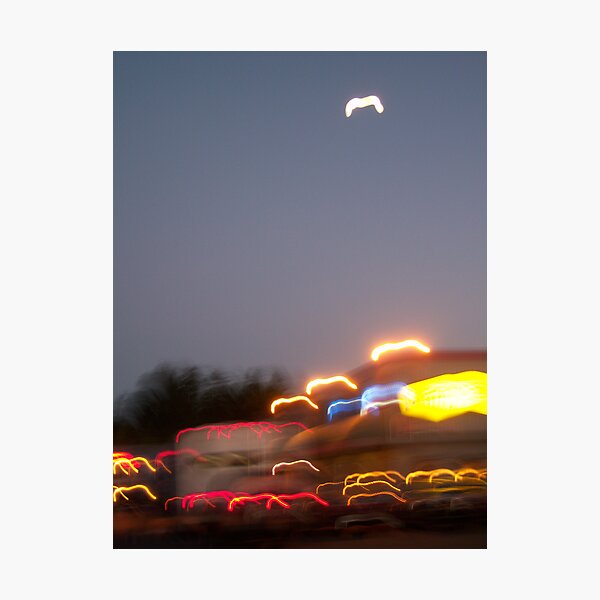 Neon Streams Photographic Print
