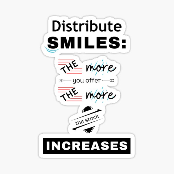 Item preview, Distribute Smiles designed and sold by YourWayArt.