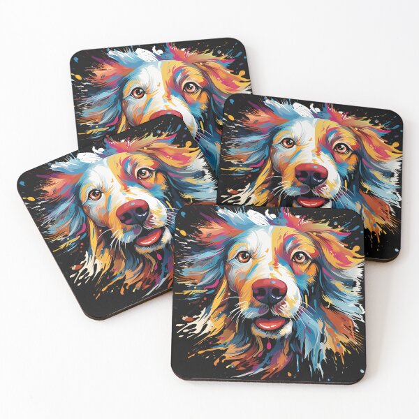 Item preview, Colorful Dog Face Painting designed and sold by DesignArtique.