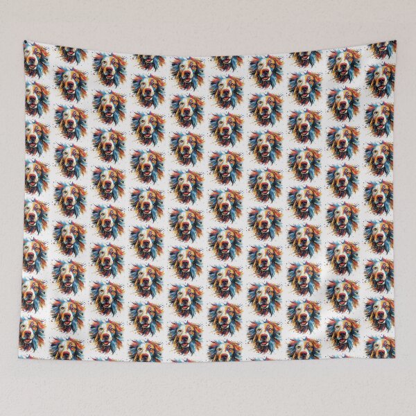 Item preview, Colorful Dog Face Painting designed and sold by DesignArtique.