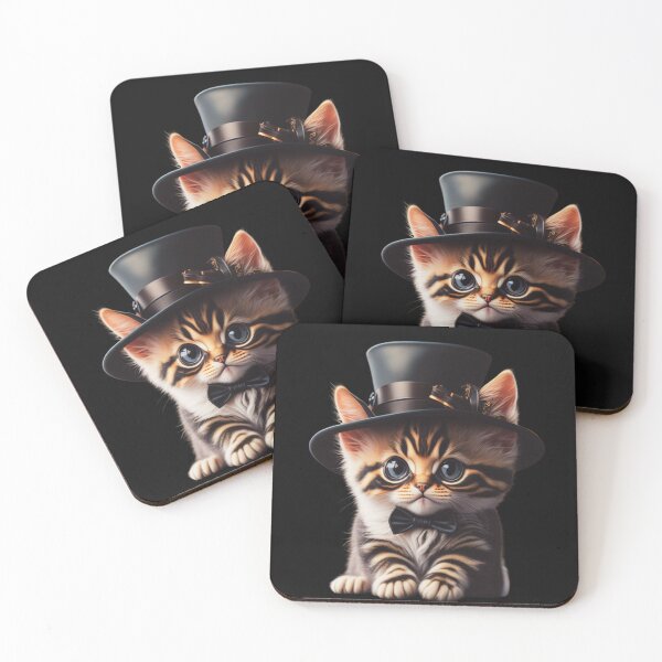 Item preview, Kitten gentalman in a top hat. designed and sold by NewtBoo.