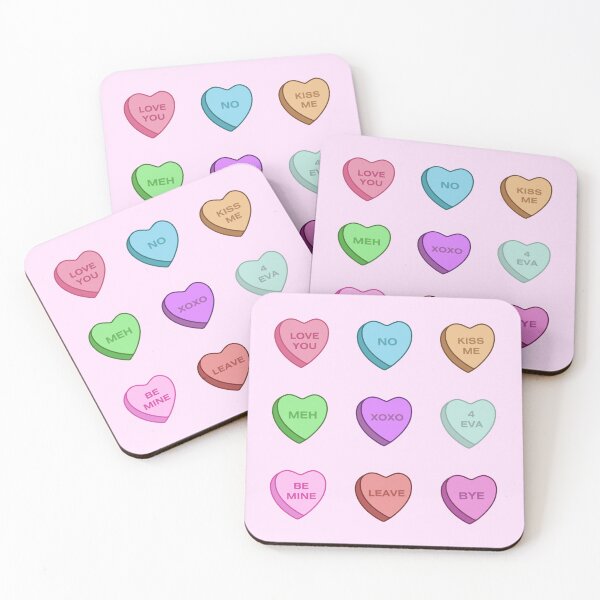 Item preview, Corazones de conversación de dulces malos y agradables designed and sold by Ella Musher-Eizenman.